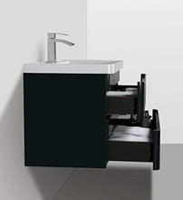Yellow shop - Mobile Bagno Sospeso Cm 100 in Legno Completo di Lavabo in Marmoresina con E Senza Specchiera A LED Modello Meg 1000 Varie Colorazioni Graphite Lucido (Mobile + Lavabo)