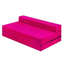 G&H - Materasso pieghevole pieghevole per letto matrimoniale, con rivestimento rimovibile, colore: rosa