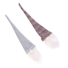 Angoily 2 Pezzi GNOME Bottiglia Toppers Cappello di Babbo Natale Vino Bottiglia Toppers Natale Argenteria Titolare Xmas Stoviglie Titolare per La Cena di Festa Decorazioni da Tavola