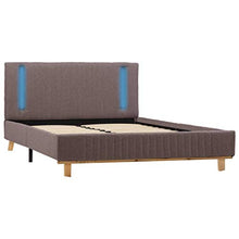 SKM Giroletto con LED Grigio Talpa in Tessuto 140x200 cm (26.15kg)