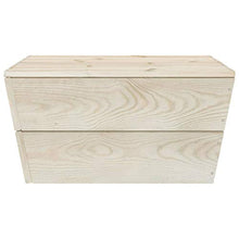 FAMIROSA Set Divani da Giardino su Pallet 4 pz in Legno Abete Impregnato