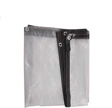 ETNLT-FCZ Telo Trasparente con Occhielli, Impermeabile Clear Tarpaulin Garden Tarp Foglio Pellicola Panno PE W/Eyelets Flower Plant Sheet Covers Pieve (Color : Transparent, Size : 2x3m)