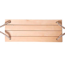 Buyfunny01 - Altalena in legno con forte corda regolabile, per adulti e bambini, per interni ed esterni