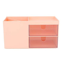 Scatola portaoggetti per organizer per trucco Cassetto multifunzione da tavolo Cassetto portaoggetti per cancelleria per gioielli Portaoggetti per ufficio Home(Rosa)