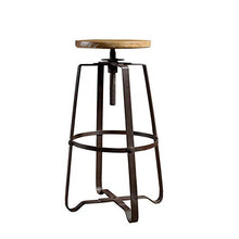 ChengBeautiful Sgabello Moderno Stile Classico Altezza Regolabile Bancone Sgabello in Legno Barra del Sedile Uso Cucina Bistrot sgabelli Alti (Color : Black, Size : 45x70x93cm)