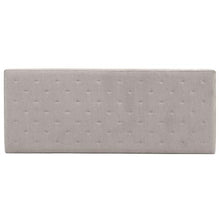 marcKonfort Testiera Rivestita in Tela Malta 140x60 cm Color Grigio, Imbottita con Spuma, rifinita con Effetto capitonné, 8 cm di Spessore, Include Hardware per Il Fissaggio alla Parete
