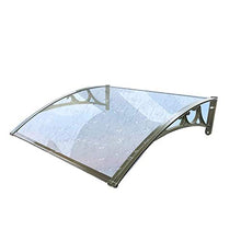 Tenda da tenda da sole all'aperto Rifugio a pioggia per esterni Porta a baldacchino resistente alle intemperie trasparente in policarbonato foglio di policarbonato pioggia UV Shelter Shelter ,80×100cm