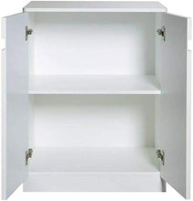 Home Supplies - Armadietto per lavabo a doppia porta, 600 mm, con ciotola in vetro da controsoffitto, lavandino, rubinetto, trappola per bottiglie e rifiuti pop-up (armadietto per vanità)