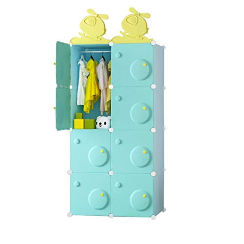 Guardaroba Bambini Semplice Panno di plastica Assemblea Armadio Economico Semplice Letto Moderna Armadio XINYALAMP (Color : A)