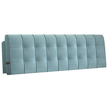 WENZHE Cuscino Testiera Letto Cuscini Lettura Capezzale, Fibra Superfine Testiera Custodia Morbida, Usato per Hotel Camera Letto Divano, Personalizzabile (Color : Azzurro, Size : 90x60x10cm)