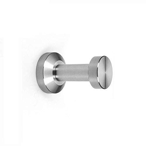 AAPOY Ganci Appendiabiti E Portasciugamani 2 Pezzi Solido 304 Bagno in Acciaio Inox Portasciugamani Singolo Portasciugamani Gancio per Accappatoio Appendiabiti