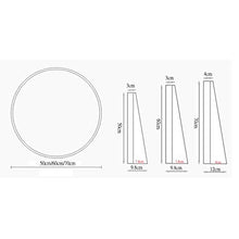 IG Specchio da Bagno Specchio per Trucco per Trucco per Trucco con Scaffale da Bagno Portico a Parete Appeso a Parete,C,70 Cm.