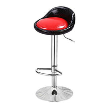 Creator-Z Sgabelli Cucina, Alta sgabelli Girevole a 360°, Moderno sgabelli per penisola Regolabili in Altezza con Schienale,Fish Skin Pattern,L
