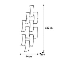 RUXMY Armadietto per Vino Portabottiglie per Vino in Metallo Portabottiglie per Vino sospeso in Metallo Portabottiglie per Vino | Altezza Regolabile | Portabottiglie da Vino sospeso a Parete | Bic