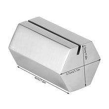 Conkergo Supporto della Carta del Segno della Carta del Tavolo della Tavola dell'Acciaio Inossidabile del Supporto per La Caffetteria del Ristorante (Forma Esagonale)