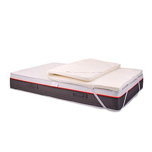 Topper Correttore 120x190cm in Memory Foam Alto 6 cm per Materasso una piazza e mezza con Rivestimento Silvercare sfoderabile, antibatterico, Ipoallergenico, Lavabile