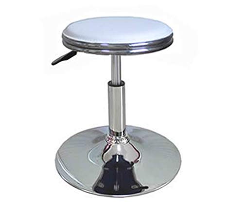 Poltrone Nubao Sgabelli Altezza Regolabile in Pelle PU Sgabello Girevole Cucina Camera Barbershop Beauty Studio Bar Sedie, Chrome Base (Colore: F, Size: 33 * 35-50cm) (Color : E, Size : 33 * 3550CM)