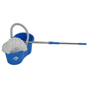 WAMSY Mop Smart Mop 360 Pavimenti Rotanti per La Pulizia Windows Mop Pavimenti per Lavaggio Strizzare Panno Sostituibile Secchio per La Casa Strumento per La Pulizia della Casa