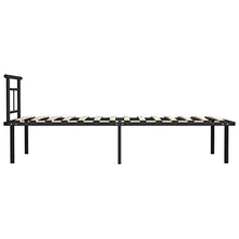 Tidyard Giroletto Nero in Metallo 90x200 cm,Facile da Montare/Costruzione in Metallo
