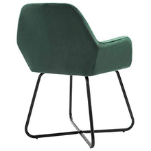 2 pz Sedia Poltroncina da Sala Pranzo Sedie Moderne da Cucina con Schienale e Braccioli Sedia Imbottita in Velluto per Camera da Letto Soggiorno 61 x 61 x 84 cm-Verde