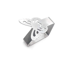 Rtengtunn Supporto per Morsetti a Clip per tovaglia da tavola in Acciaio Inossidabile a 4 Pezzi Flower Moon - B