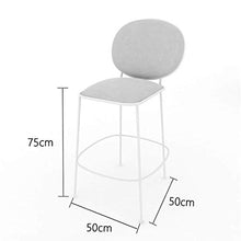 FGDSA Sgabello da Bar Gamba in Metallo Oro L Schienale Cuscino in Spugna Rosa Sedia da Pranzo Cucina | Bar | Sgabello da Bar per caffetteria | Carico Massimo 150 kg | Altezza Seduta: 75 cm