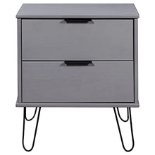 vidaXL Comodino Bianco 45x39,5x57 cm in Legno Massello di Pino