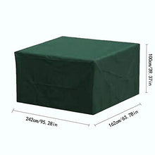 Giardino Di Copertura Mobilia Esterna Di Copertura Mobili Rettangolare Heavy Duty Protettivo Tessuto Di Oxford Green Patio Tavolo Coperture Impermeabili Pioggia Neve Antivento Per Sedie Tavolo Da