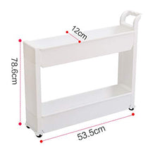 &ripiano di stoccaggio Scaffale Unità - Cremagliera molto stretta Cucina Bagno Bagno Bagno Crepaccio mobile con ruota Scaffale di finitura (Color : A)