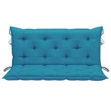 vidaXL Cuscino per Dondolo Azzurro 120 cm in Tessuto
