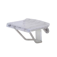 QARYYQ Sedili da parete, Bagno Doccia, Porta, Scarpe, Camera Premaman, Spogliatoio, Sgabello pieghevole Sedia doccia (colore : Trasparente, Dimensioni: 380mm* 320mm* 220mm)