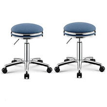 Set Di 2 Sgabelli Da Bar/Sgabello A Rulli, Ascensore (H47-62CM) E Sedia Per Computer Rotante A 360 °, Per Parrucchieri/Salone Di Bellezza/Reception, 5 Colori (Color : A)