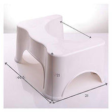 CHENJIAO Squatting Sgabello Folding @ Home Accovacciata Sgabello Bagno Squat Igienici Sgabello Compact Squatty-Potty Sgabello Sede Portatile for La Casa Bagno (Color : White)