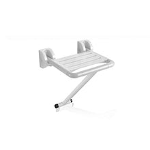TLMYDD Bagno a Muro Sedile Doccia Porta Usura Scarpe maternità spogliatoio Sgabello Pieghevole Sgabello da Bagno (Color : White, Size : 40cm*40.5cm)