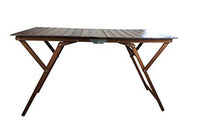 Sedam Srl Tavolo in Legno Pieghevole, 70x140, Richiudibile, Disponibile in Vari Colori, Casa Giardino Campeggio PIC-Nic, 100% Made in Italy (Noce)