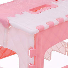 KOLOSM Sgabello Pieghevole da Bagno Sgabello Pieghevole Sedia Portatile Sedile per la casa Bagno Cucina Giardino Camping Uso Sedia Nordica Stile Nordico con Pads Anti-Skid (Color : Pink)