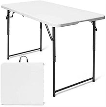 Tavolo da Picnic all'aperto Tavolo da Campeggio Pieghevole all'aperto, Altezza Regolabile Tavolo da Picnic Portatile per casa, Patio, Giardino, Spiaggia BBQ Party Table (Color : A)