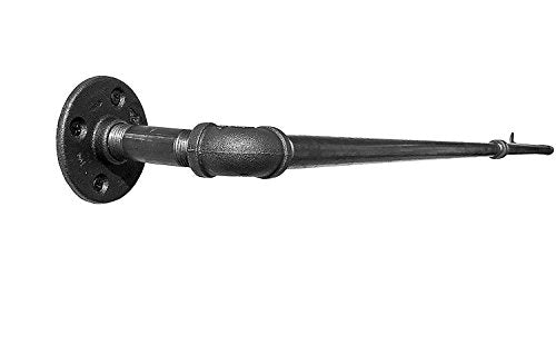 Baba - Portasciugamani per tubi industriali – Solo hardware – Perfetto per: asta per tenda, barra di stoccaggio, appendiabiti e mobili industriali/arredamento agricolo (61 pollici)