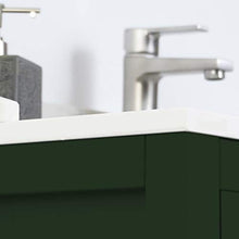 Randalsa Mobili Olive | Matt English Green | Manico in Oro Rosa | 80 X 88,5 X 45 cm + lavabo in Ceramica
