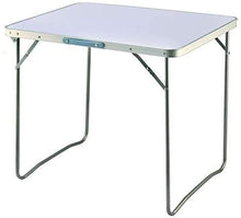 Tavolo da campeggio Tavolo pieghevole da 80 cm Tavolo Pieghevole da esterno Pieghevole Bbq Tabella Bish Duty Duty Alluminio Portatile Pieghevole Campeggio Picnic Field Field Cucina BBQ Tavolo-bianco T