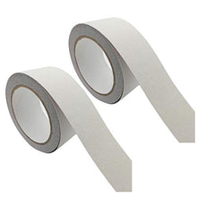 Baluue 2 Pezzi di Nastro Antiscivolo Trasparente Autoadesivo per Scala per Bagno Strisce di Sicurezza per Bagno Adesivi Antiscivolo Impermeabili (500X2 5 Cm)