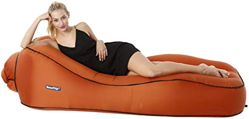 HongLianRiven Lettino da Viaggio Lettino da Viaggio Letto Gonfiabile Pigro Divano Materasso di Aria Individuale delle Famiglie Esterna Portatile con Pompa ad Aria 6-3