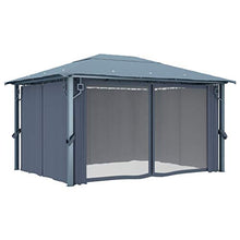 Tidyard Gazebo Padiglione da Giardino Esterno con Tende Richiudibile,Gazebo Giardino,Padiglione Giardino,Gazebo Richiudibile,Gazebo con Tende 300 x 300 x 270 cm/400 x 300 x 270 cm