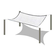 Bianca Rete Ombreggiante Telo di Protezione,Resistente ai Raggi UV,Sunshade per Balcone Terrazzo Piscina Giardino Copertura,2x6m 3x6m 4x4m 5x8m 6x6m 6x9m 7x8m 10x12m