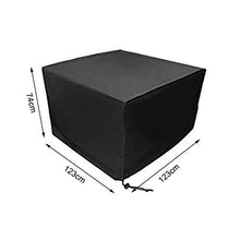 æ— Copertura per mobili da giardino, tessuto Oxford 210D, copertura per mobili da giardino, resistente impermeabile, anti-UV, antivento, colore: nero