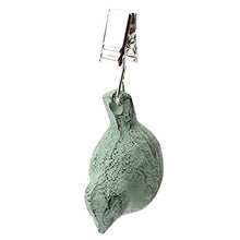 Confezione da 4 Pesi per tovaglia vintage con clip in metallo, set di pesi per tovaglia con uccellino verde…