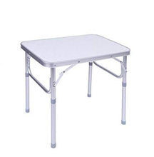 GOTOTOP Tavolo da Campeggio Portatile Tavolo Camper, Campeggio Picnic in Alluminio Pieghevole, Giardino Campeggio Tavolo, Altezza Regolabile, 60.2 x 45cm