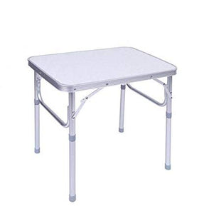 GOTOTOP Tavolo da Campeggio Portatile Tavolo Camper, Campeggio Picnic in Alluminio Pieghevole, Giardino Campeggio Tavolo, Altezza Regolabile, 60.2 x 45cm