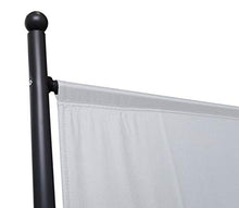 QUICK STAR Paravento da Giardino 150 x 190 cm Divisorio in Tessuto Balcone Protezione della Privacy Bianco