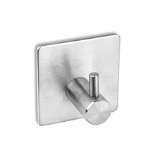 Schramm® 2 pz. Ganci portasciugamani in Acciaio Inox Quadrati Gancio portasciugamani a Parete Autoadesivo 3M Senza Perforazione Gancio in Acciaio Inox